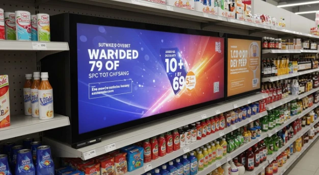 Screens za LCD ezigoloddwa ku Supermarket ne Grocery Stores